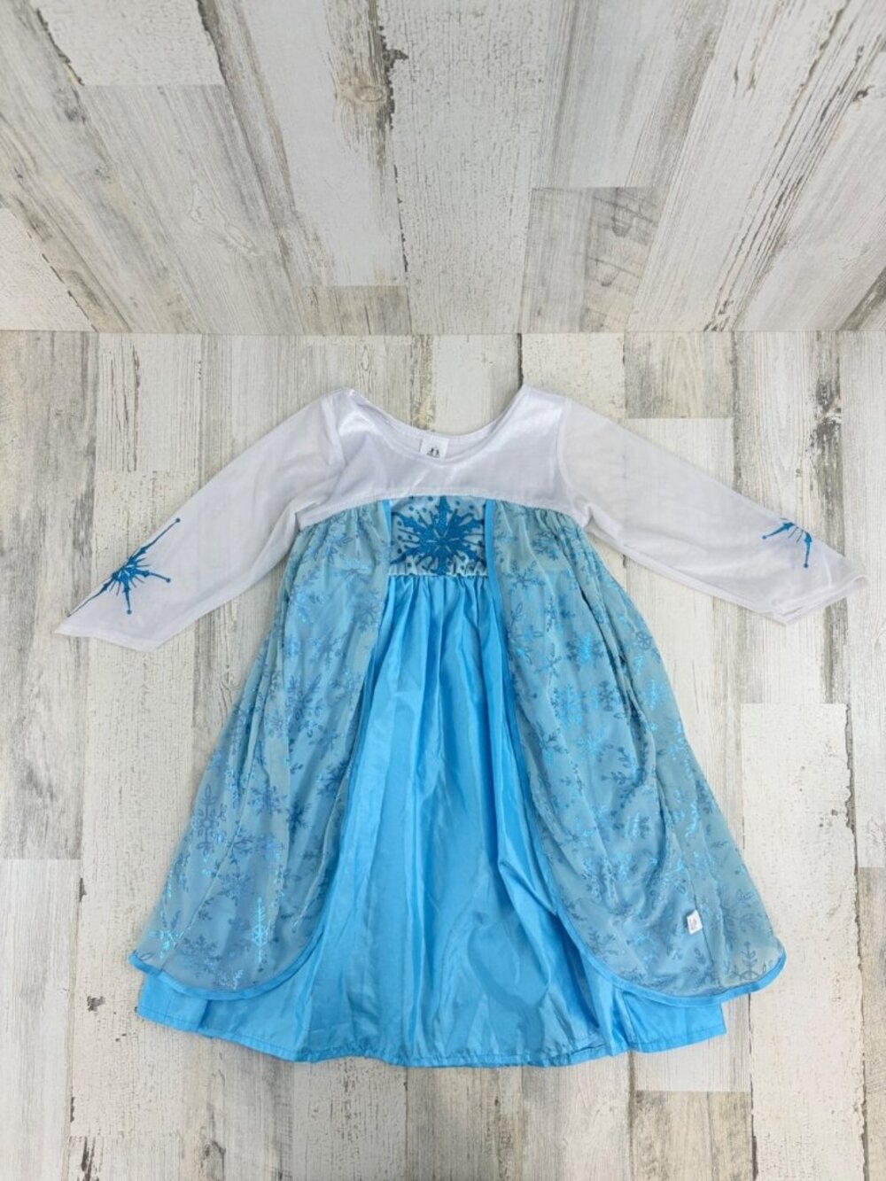 Little Adventures Elsa Ice Princess Dress Frozen Girls Sz S 1 3 Dress Up Costume